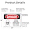 Signmission Cyanide Solution Danger Sign, Plastic, 24in W x 18in L, 2PK OS-2PACK-DS-P-1824-L-1113 - alternate 2